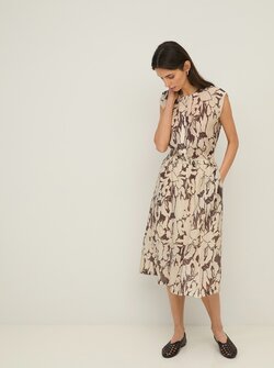 MANILAS PRINTED VISCOSE DRESS