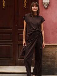 WRAP EFFECT TROUSERS
