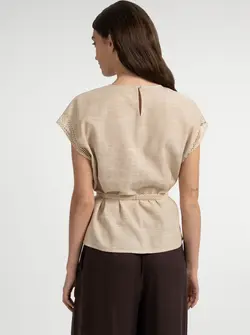 TOP WITH CROCHET DETAILS