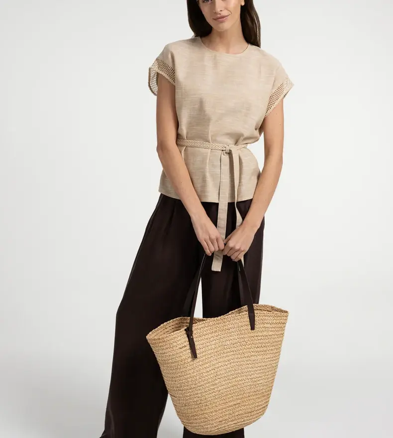 TOP WITH CROCHET DETAILS
