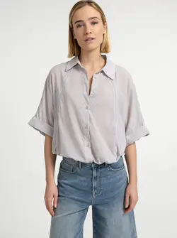 BLOUSE MANCHES LARGES