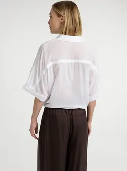 BLOUSE MANCHES LARGES
