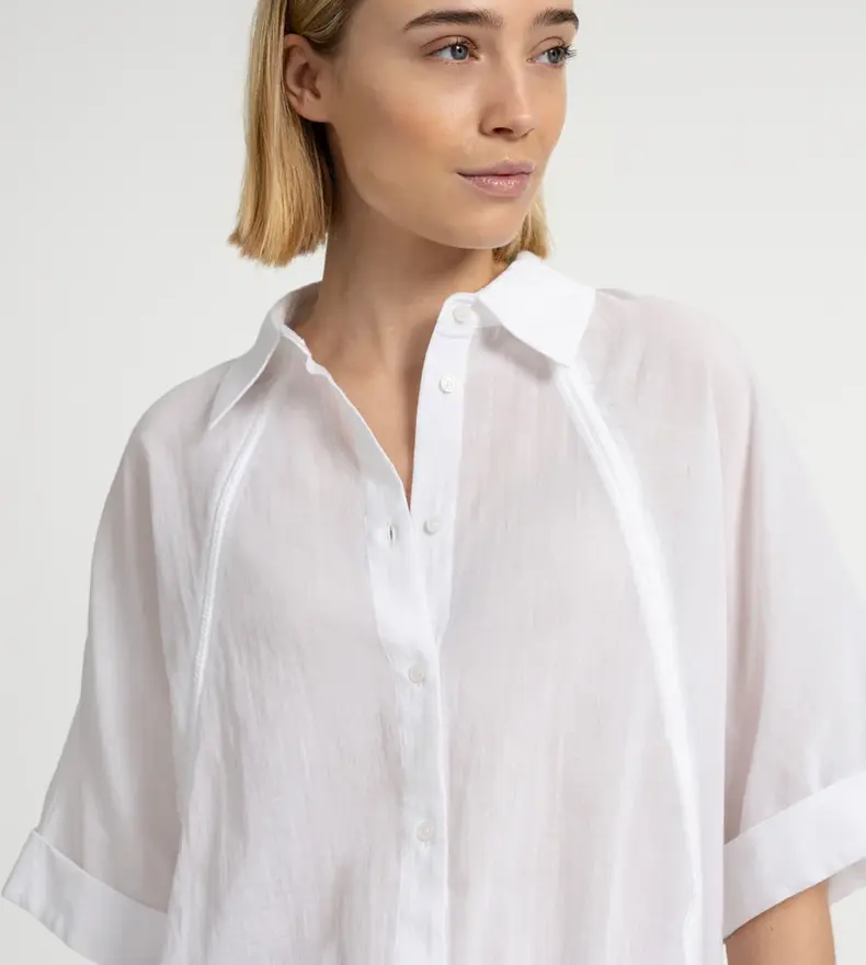 WIDE SLEEVE BLOUSE
