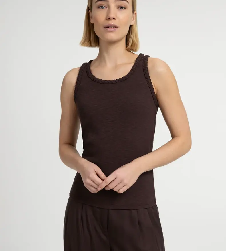 BRAIDED TRIM SINGLET