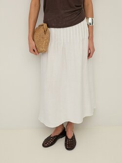 JUPE MIDI EN CHANVRE CAMI