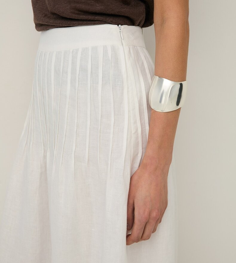 JUPE MIDI EN CHANVRE CAMI