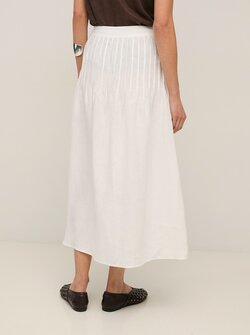 JUPE MIDI EN CHANVRE CAMI