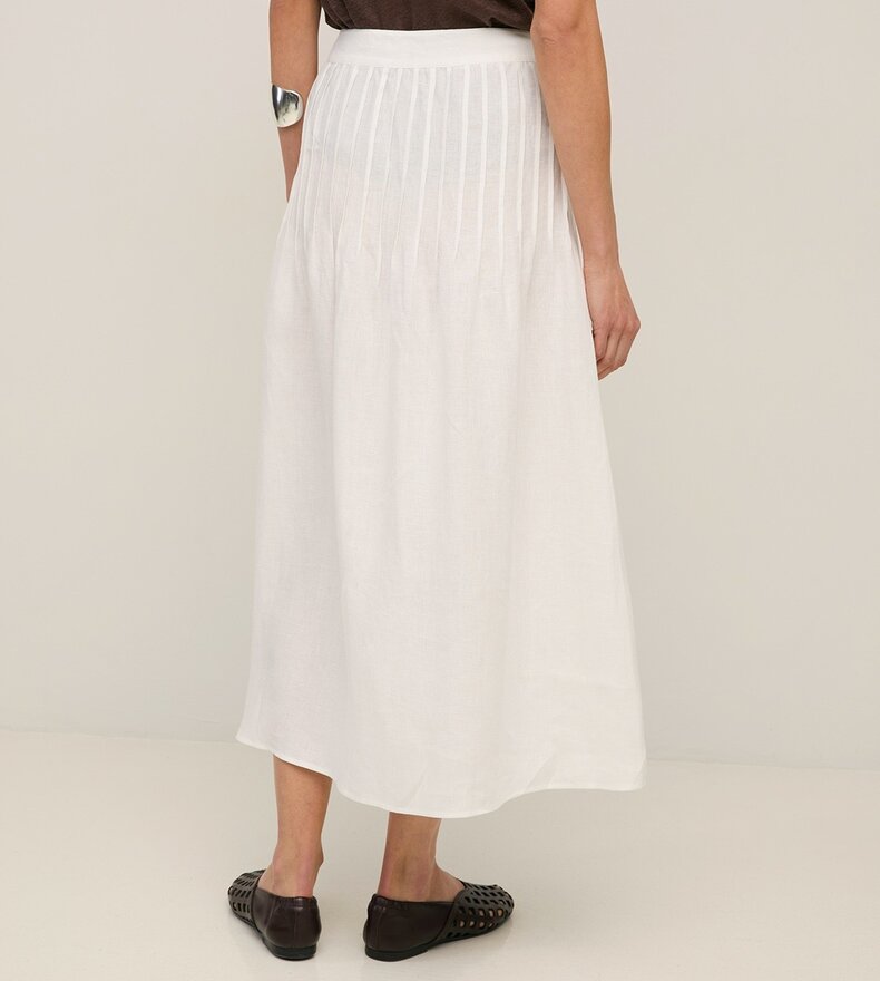 JUPE MIDI EN CHANVRE CAMI