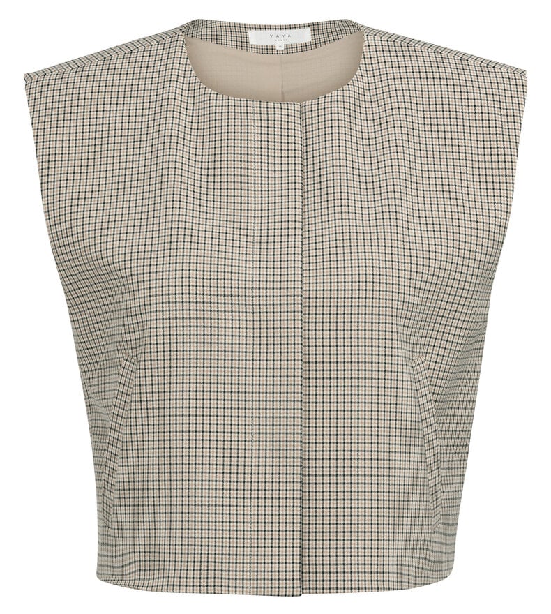 VESTE TISSÉE À CARREAUX