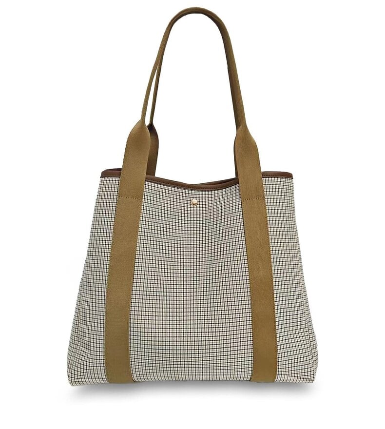 SAC SHOPPER À CARREAUX