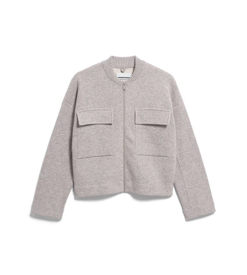 VESTE BOMBER EN MAILLE