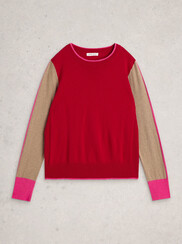 KATIE COL BLOCK SWEATER