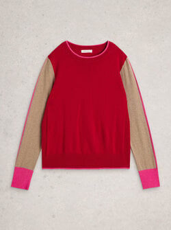 KATIE COL BLOCK SWEATER