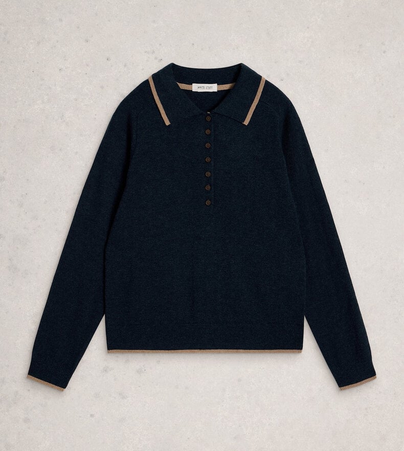 POPPY POLO LS SWEATER