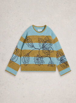 EMMA EMBR STRIPE JUMPER