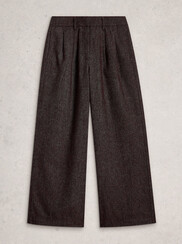 SASHA TWEEDY WIDE LEG TROUSER