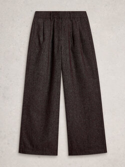 SASHA TWEEDY WIDE LEG TROUSER