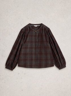 LANA CHECK CORD TOP