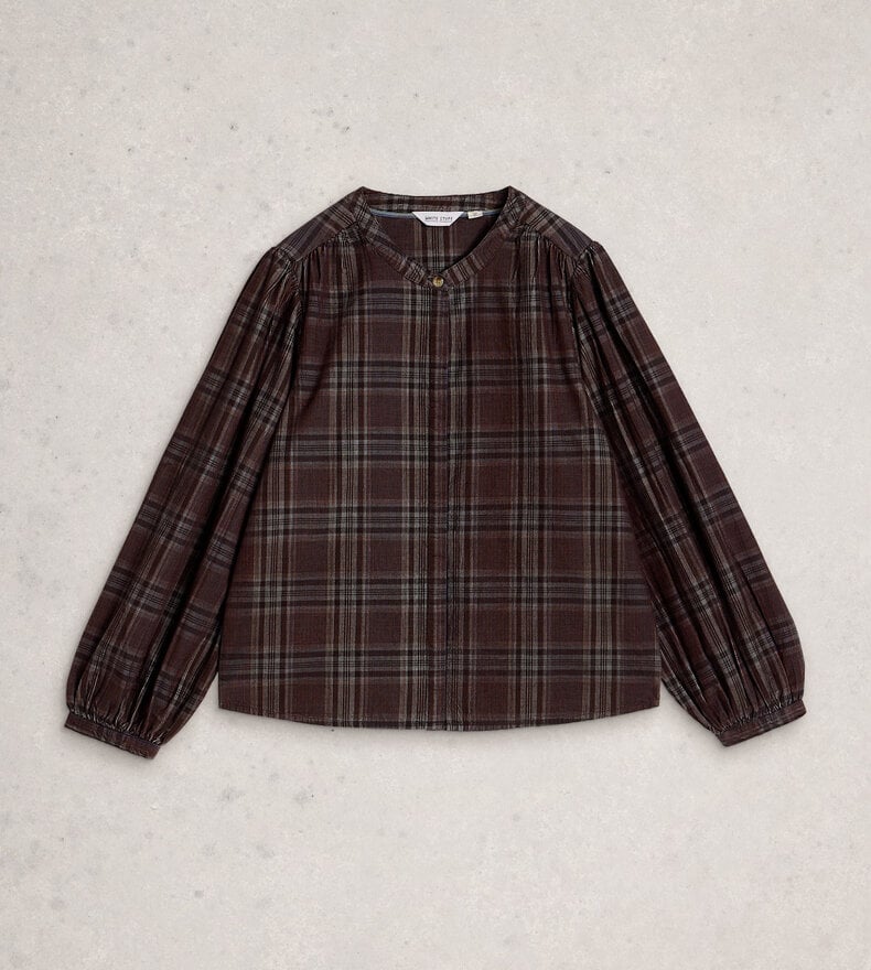 LANA CHECK CORD TOP
