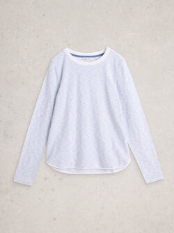 CLARA LS TEXTURED TEE