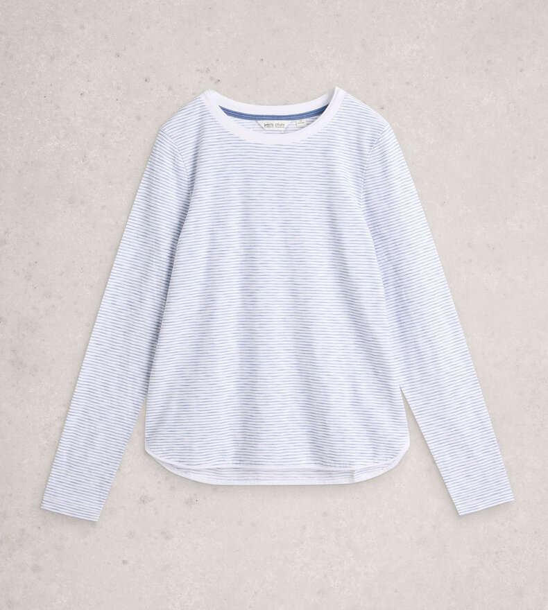 CLARA LS TEXTURED TEE