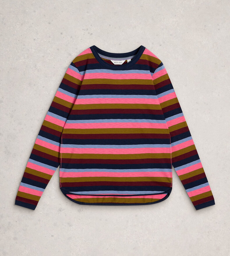 CLARA STRIPE LS TEE