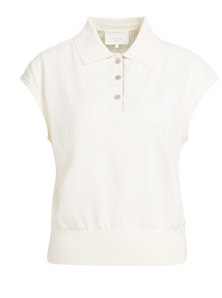 SLEEVELESS POLO SWEATSHIRT