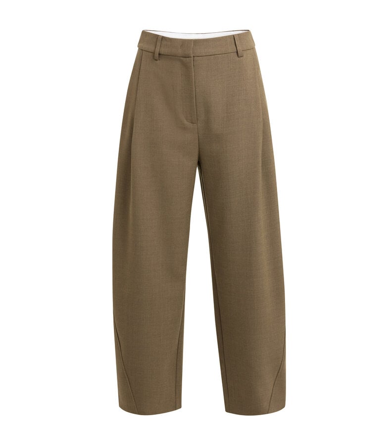 PANTALON TISSÉ COUPE BARREL