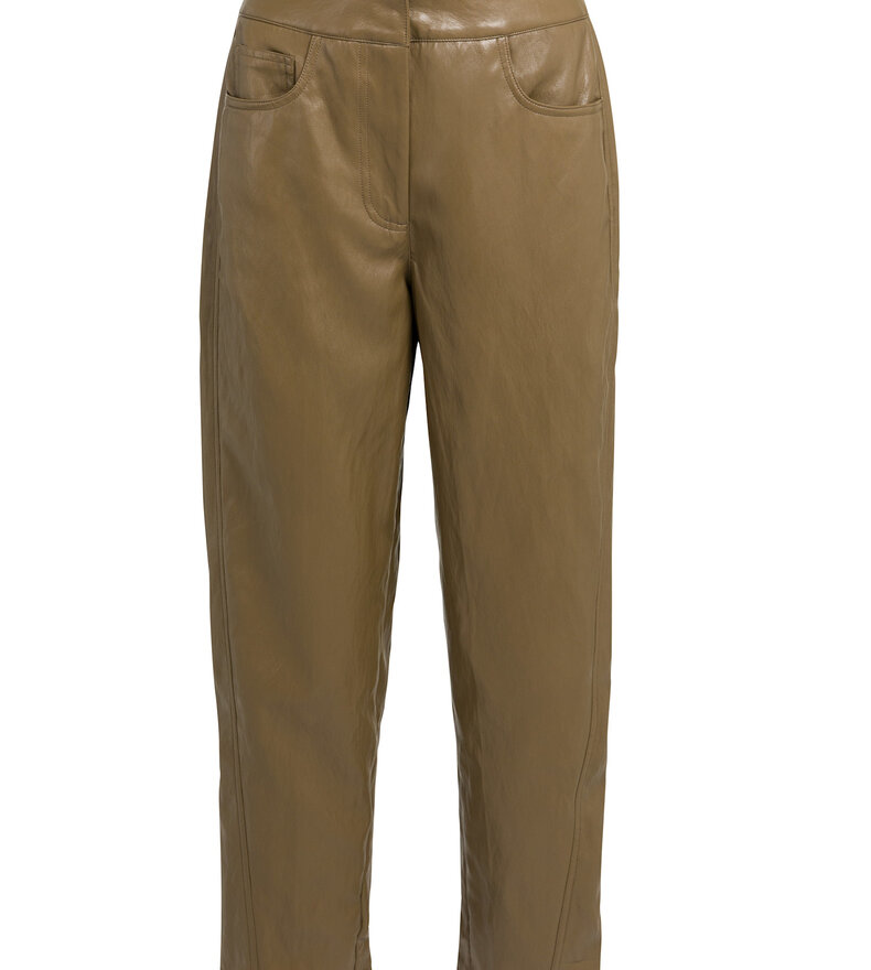 FAUX LEATHER TROUSER