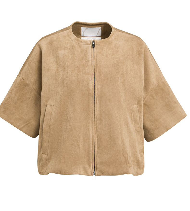 SHORTSLEEVE SUEDINE JACKET