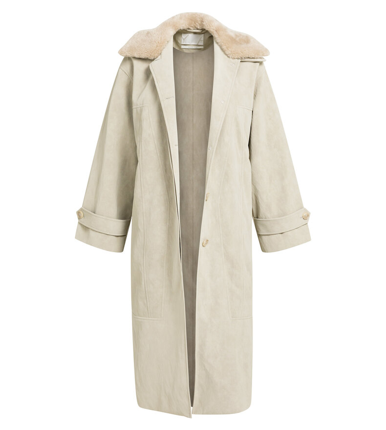 FAUX NUBUCK COAT