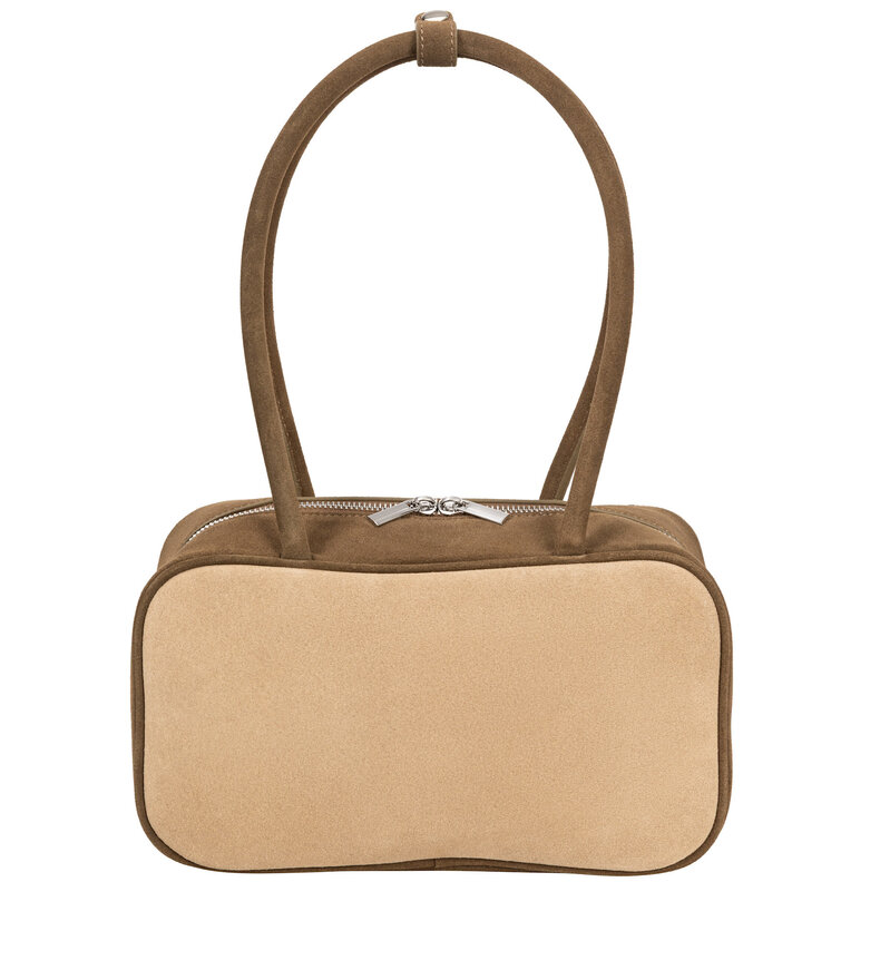SUEDE BOWLING BAG