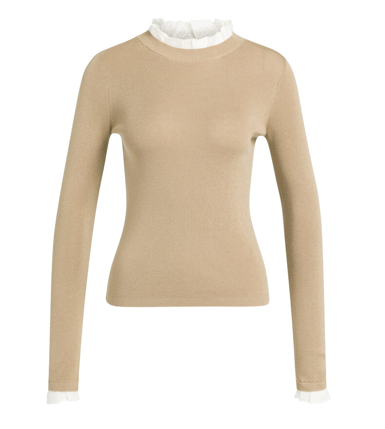 RUFFLE DETAIL SWEATER