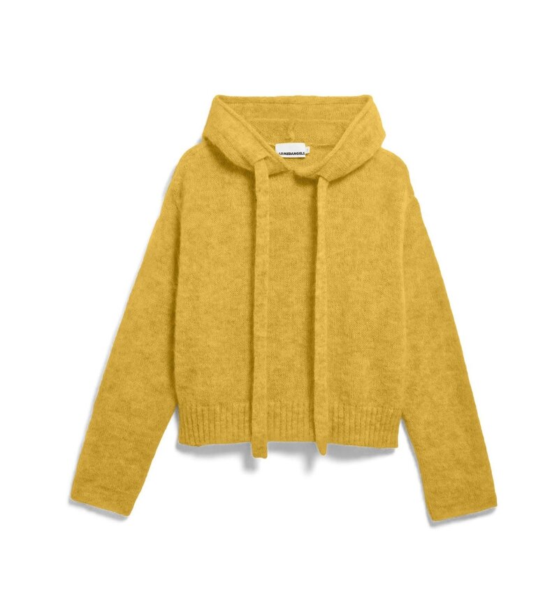 MOHAIR BLEND KNIT HOODY