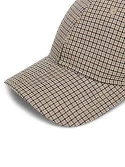 CASQUETTE À MOTIF À CARREAUX