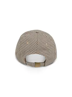 CASQUETTE À MOTIF À CARREAUX