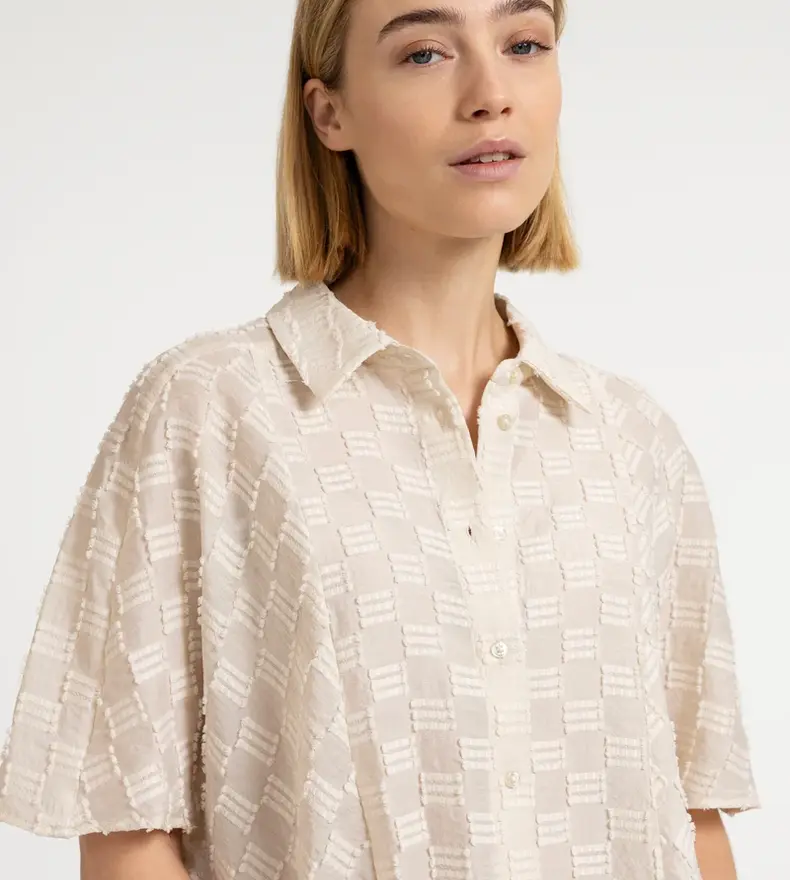 JACQUARD BLOUSE