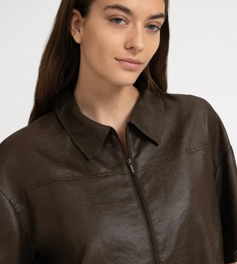 COATED BLOUSE JACKET