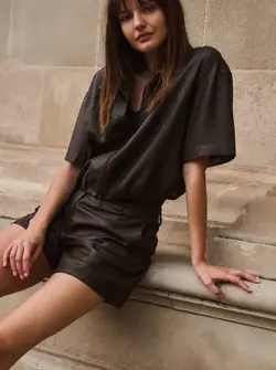 BLOUSE EFFET LUSTRÉ