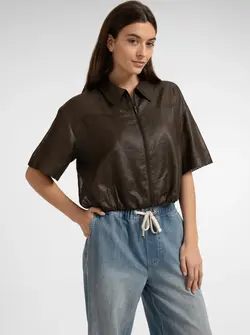 COATED BLOUSE JACKET