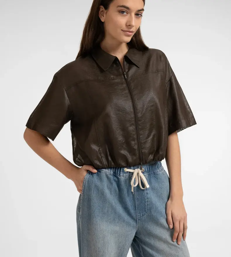 BLOUSE EFFET LUSTRÉ