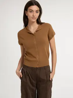 CARDIGAN À MANCHES COURTES