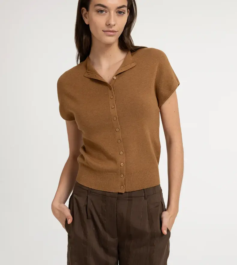 SHORT SLEEVE CARDIGAN