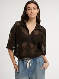 VESTE EN CROCHET