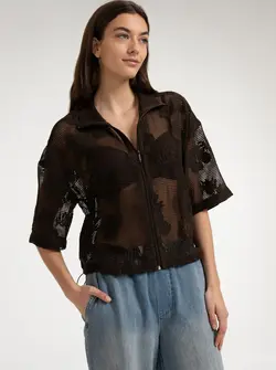 VESTE EN CROCHET
