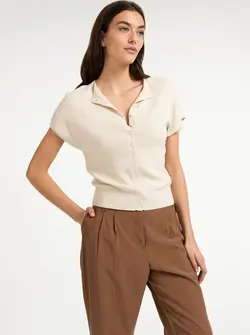 CARDIGAN À MANCHES COURTES