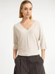 PULL À COL EN V