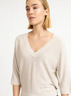 PULL À COL EN V