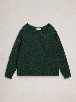 TEXTURE V NECK SWEATER