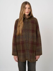 CARDIGAN EN MAILLE À CARREAUX